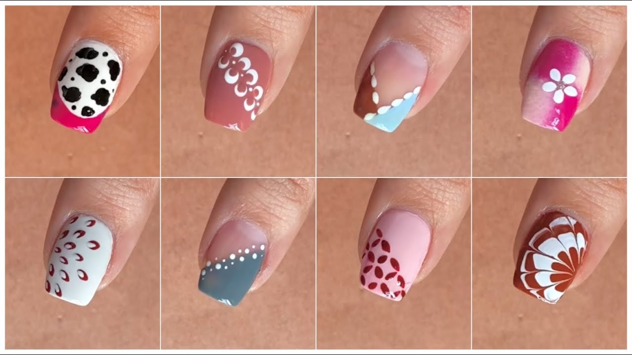 Simple and Easy nail art designs without tools || Safety pin hacks 