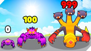 ЭВОЛЮЦИЯ МОНСТРА ДЛЯ БИТВЫ НА АРЕНЕ! Максимальный уровень. My Monster Pet Train &amp; Fight