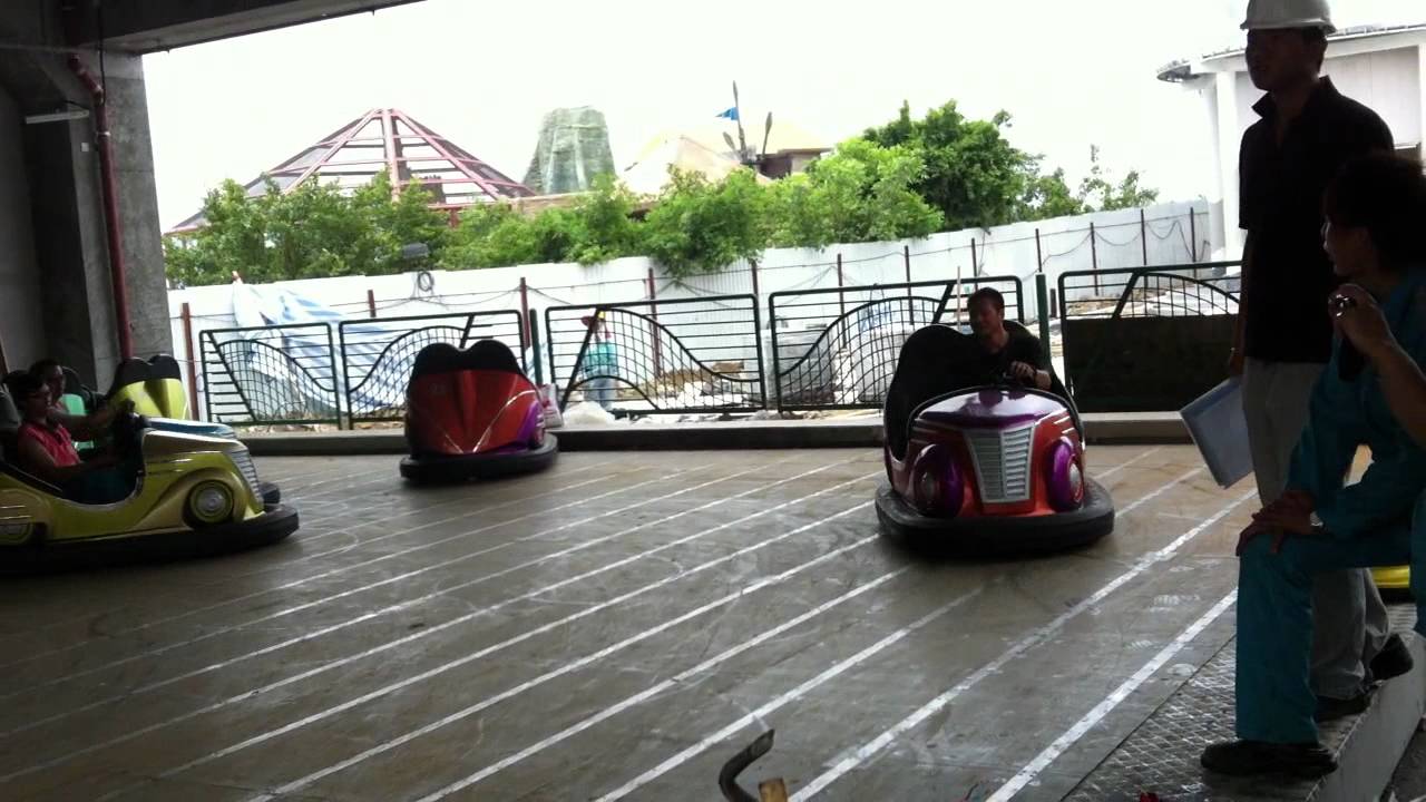 bumper car's at ocean park hong kong YouTube