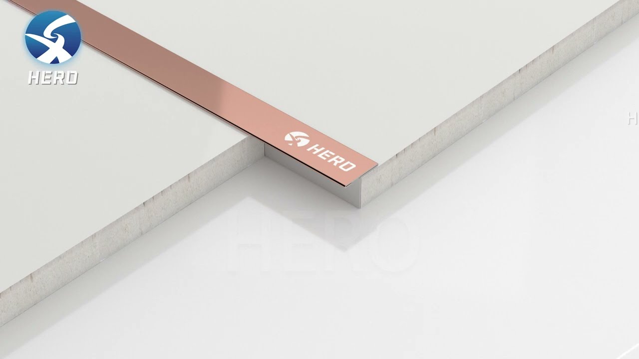 Multicolor T Shape Stainless Steel Tile Trim