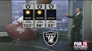 Here's your Raiders game day forecast