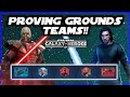 Nongl teams for every level of proving grounds in star wars galaxy of heroes