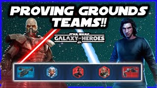 Non-GL Teams For Every Level of Proving Grounds in Star Wars Galaxy of Heroes!