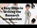 4 Easy Steps in Writing the Research Introduction (PPT)