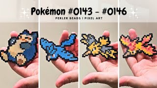 Can I Make ALL 151 Pokémon 🎨 Project 151: Snorlax to Moltres (#0143-#0146)