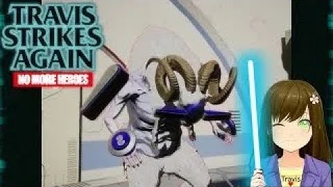 Travis Strikes again: No More Heroes - Sheepman blue boss fight! Episode 5 {Bubblegum Fatale DLC}