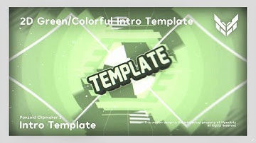 [CM3] - 2D Green/Colorful Intro Template | Panzoid