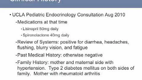 Clinical History - Pediatric Cushings Disease | UC...