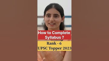 How to Complete UPSC syllabus ? | UPSC strategy 💯 | Srishti dabas interview 🔥