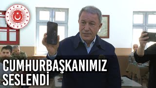 Cumhurbaşkanımız Sayın Recep Tayyip Erdoğan, Hudut Kartallarımıza Seslendi