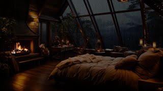 Ultimate Sleep Experience: Rain, Thunder, and Crackling Fire  Soothing Rain Sounds for Deep Sleep