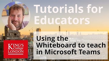 Using the Whiteboard within Teams to teach