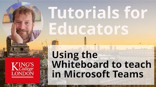 Using the Whiteboard within Teams to teach