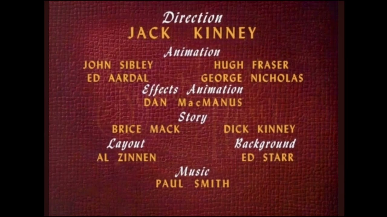 Donald Duck Symphony Hour 1953 Opening and Closing