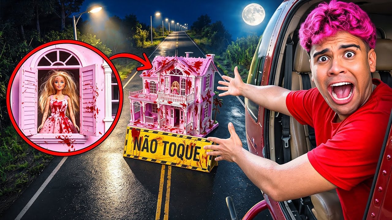 SE ENCONTRAR UMA CASA DE BONECAS ROSA DE SANGUE FUJA!