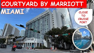 Courtyard by Marriott, Downtown MIAMI | Hotel & Room Tour 2025