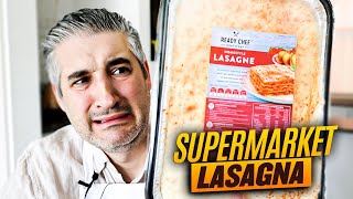 Italian Chef Reacts to Supermarket Lasagna Disappointed
