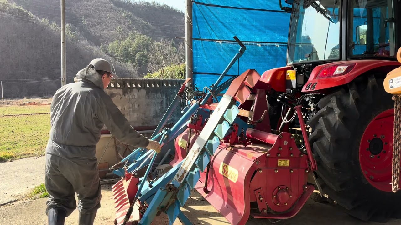 싼마이 중고 써래 하나 구입했슴다#벼농사#물로타리