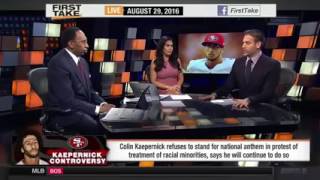 Colin Kaepernick   National Anthem Protest Will Continue - ESPN FIRST TAKE TV
