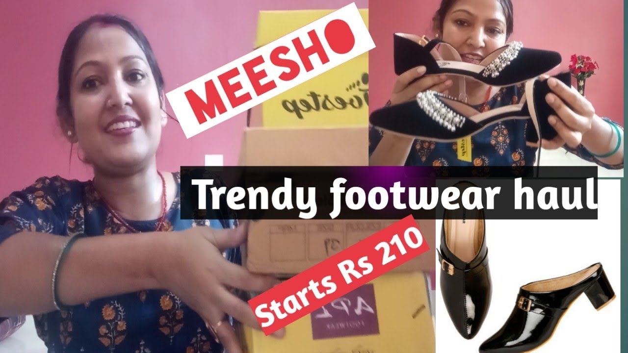 Meesho footwear haul heels/starts Rs210/Meesho Trendy & Affordable