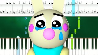 Piggy ROBLOX - Bunny (Piano Tutorial With Sheets) (Chapter 7 Ending Theme)