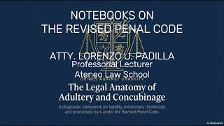 ADULTERY AND CONCUBINAGE