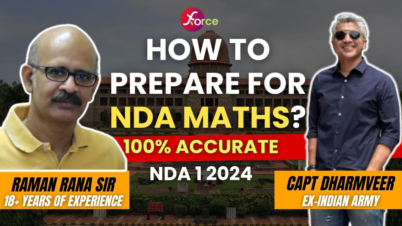 India Raman Rana NDA/CDS MATHS 1 2024 STRATEGY by Raman Rana Sir 18+ Years of Experience ...