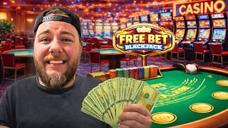 UNREAL Free Bet Blackjack Session In Las Vegas!! screenshot 2