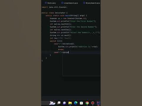 Java Program to Make a Simple Calculator Using switch...case🔥🎯 - YouTube