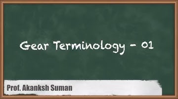 Explained: Gear Terminology 1 | GATE Theory of Machines and Vibrations