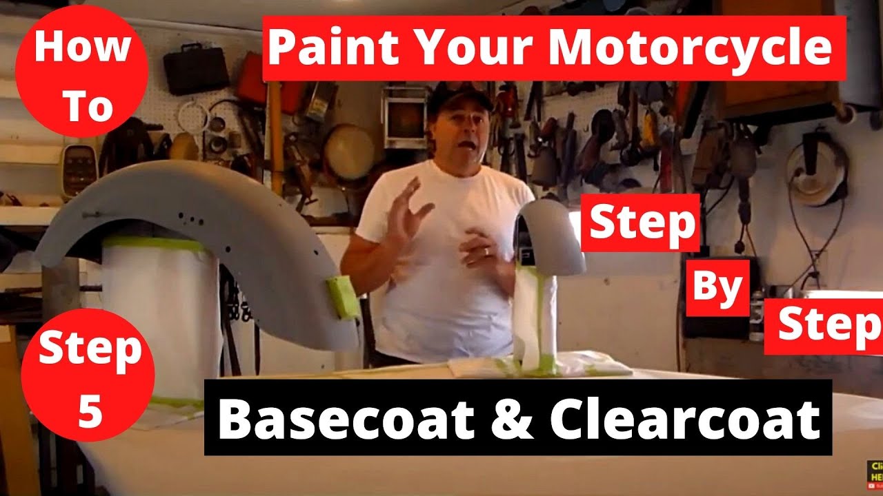 How To Paint Your Motorcycle Step By Step Applying Color Coat YouTube