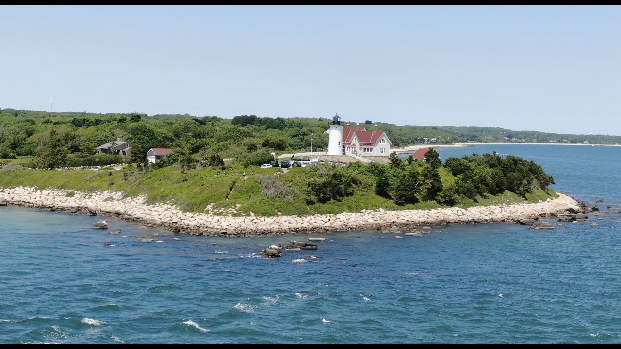 Nobska Light and Coast Guard Beach Cape Cod MA Drone Footage