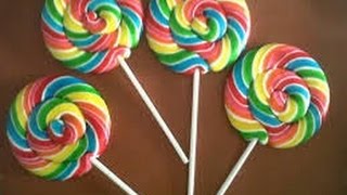 Cara Membuat Permen Lolipop Pelangi