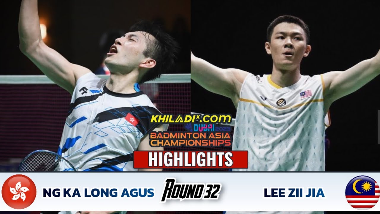 Ng Ka Long Agus 🆚 Lee Zii Jia Badminton Asia Championships 2023 🏆