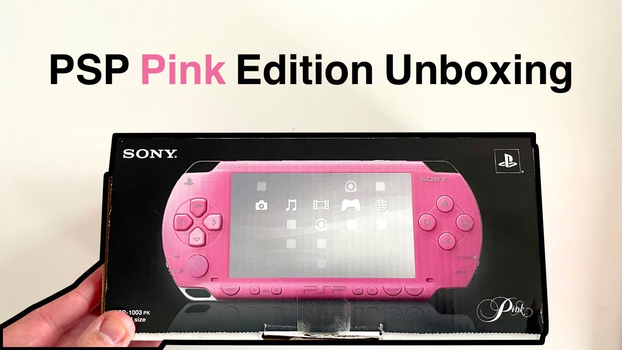 PSP Pink Edition 1000 Unboxing