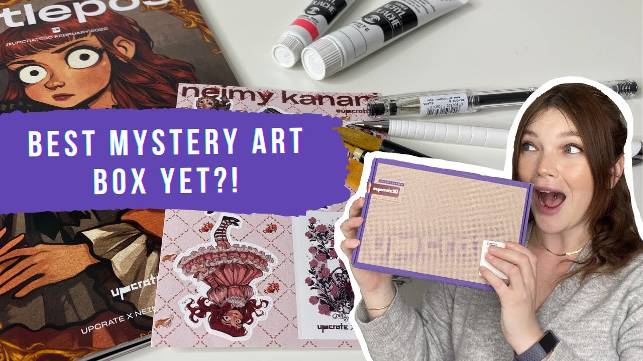 Unboxing a new Mystery art box my first Upcrate subscription box! Art