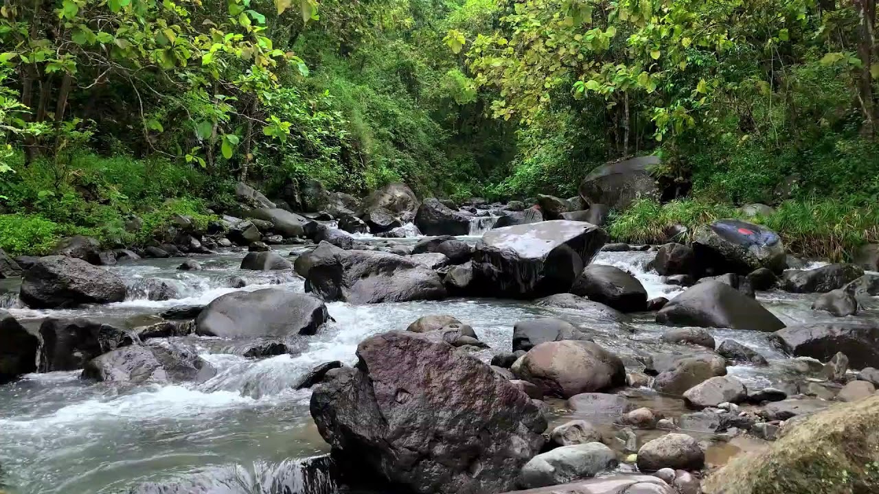 Feel calm with peaceful river ambience around soft flowing water for deeper restful sleep