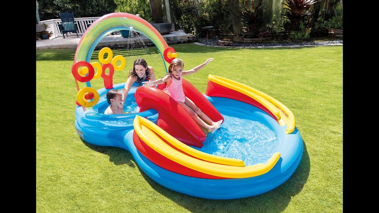 rainbow ring inflatable play center