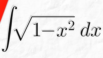 Integral of sqrt(1-x^2) (Trigonometric Substitution) | Calculus 2 Exercises