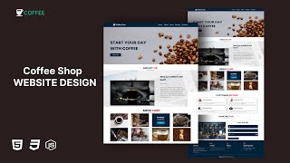 How to make Responsive Coffee Shop Website | Complete Website design Using HTML/CSS JS. Final Part
