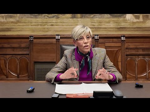 Rissa in Corso Garibaldi a Brescia. La conferenza stampa della sindaca Laura Castelletti