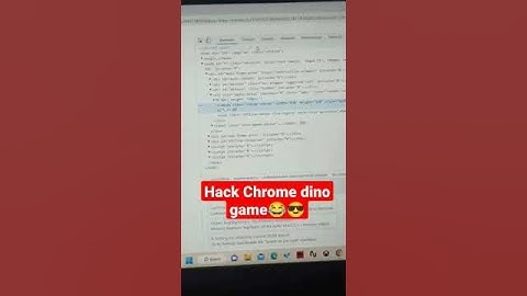Hack chrome dino game #viral #coding #subscribe #support #codingshorts  #company