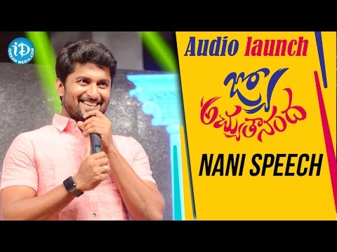 Nani Funny Speech at Jyo Achyutananda Audio Launch