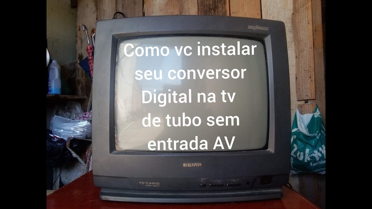Instalando Conversor Digital Em TV De Tubo Sem Entrada AV | Deixe o Seu Like Pra Fortalecer o Canal