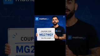 Mathongo Coupon Code by Virat Kohli #mathongo #viratkohli #ad #shorts