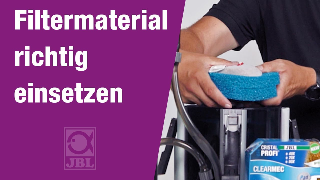 JBL TV 40: Auswahl des Filtermaterials im Aquarium -  Biologisch. Mechanisch. Problemlöser.