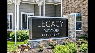 Two Bedroom Grand Courtyard Apartment with an Attached Garage at the Legacy Commons Apartments