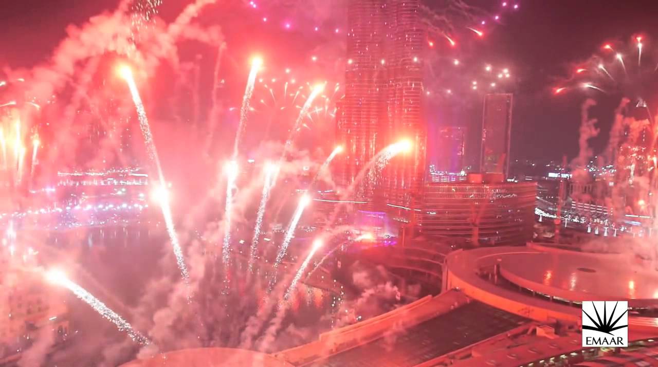 NYE 2015 Burj Khalifa & Downtown Dubai Light Up The Sky YouTube