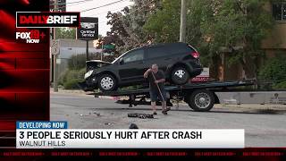 Daily Brief: 3 people seriously hurt after crash in Walnut Hills