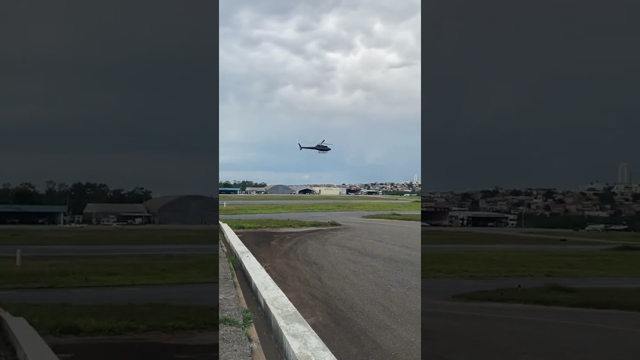 Helibras As350 esquilo chegando no Aeroporto de Belo Horizonte-Pampulha